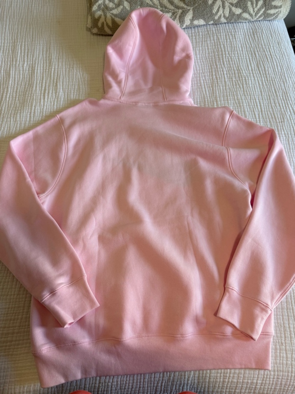 NWT Nike Light Pink Hooded Sweatshirt with Embroidered Logo - Picture 3 of 3
